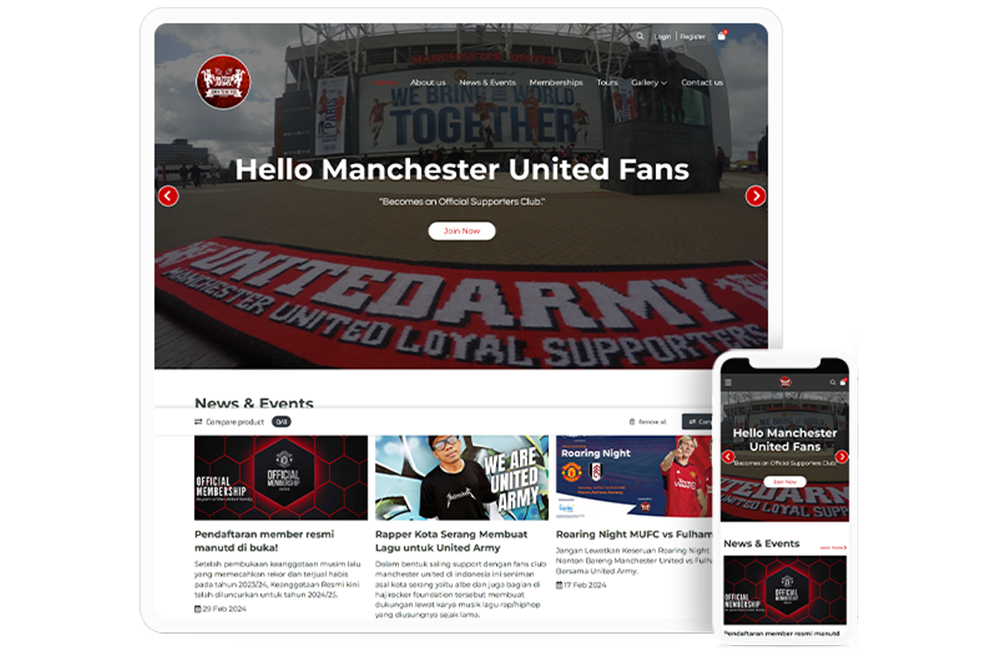 Situs web komunitas sepak bola